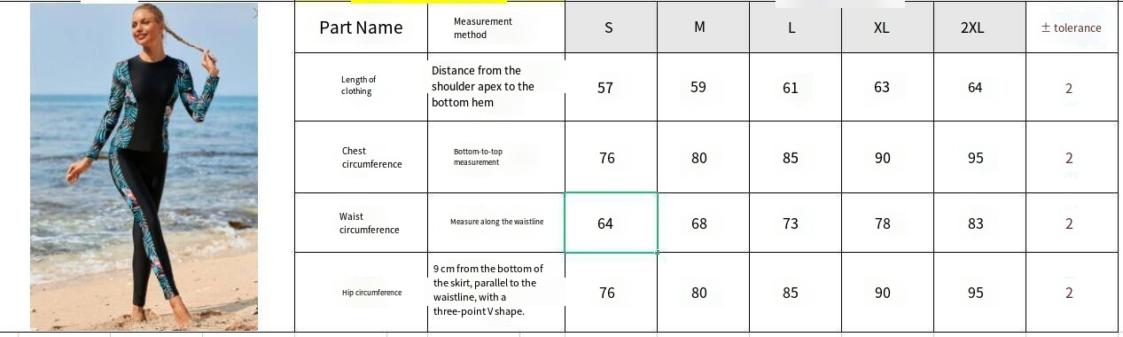 Womens 2-Pieces Long Sleeve Floral Print Rash Guard Athletic Swimwear Set